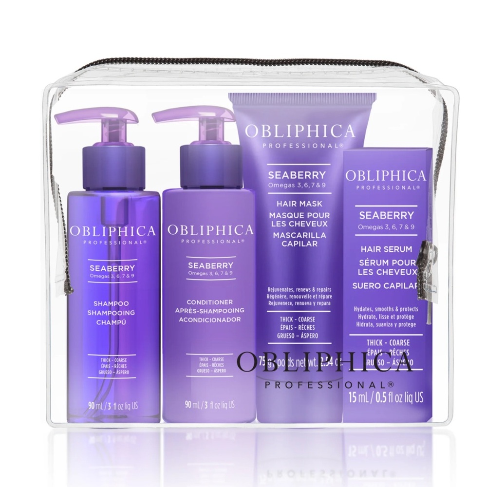 Obliphica Professional Haircare Travel Set NWT